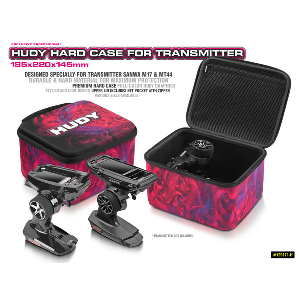 Hudy Hard Case - 185x220x145mm Sanwa M17/MT44 Transmitter Bag