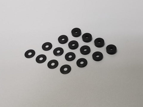 1.0mm Thick 7075 Aluminium Spacer Black 3x9mm